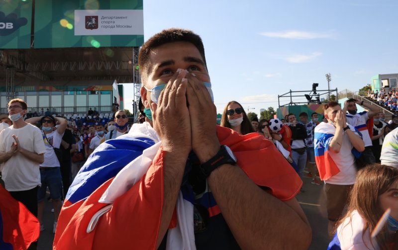 Finlandiya-Rusya maçından kareler