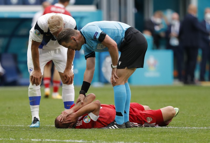 Finlandiya-Rusya maçından kareler