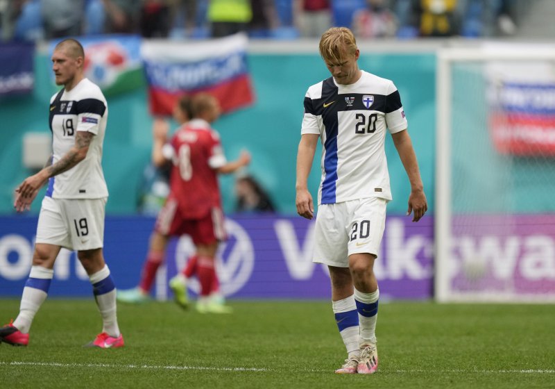 Finlandiya-Rusya maçından kareler