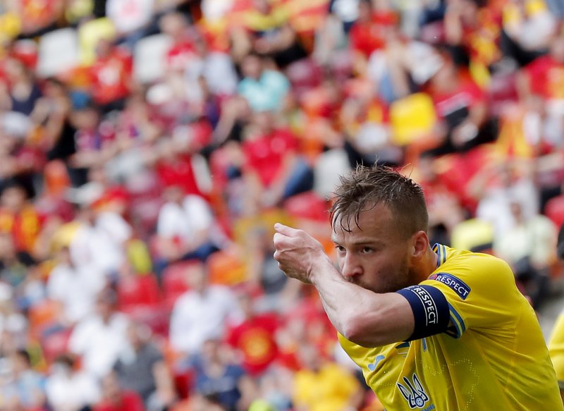 Ukrayna-Kuzey Makedonya maçından kareler