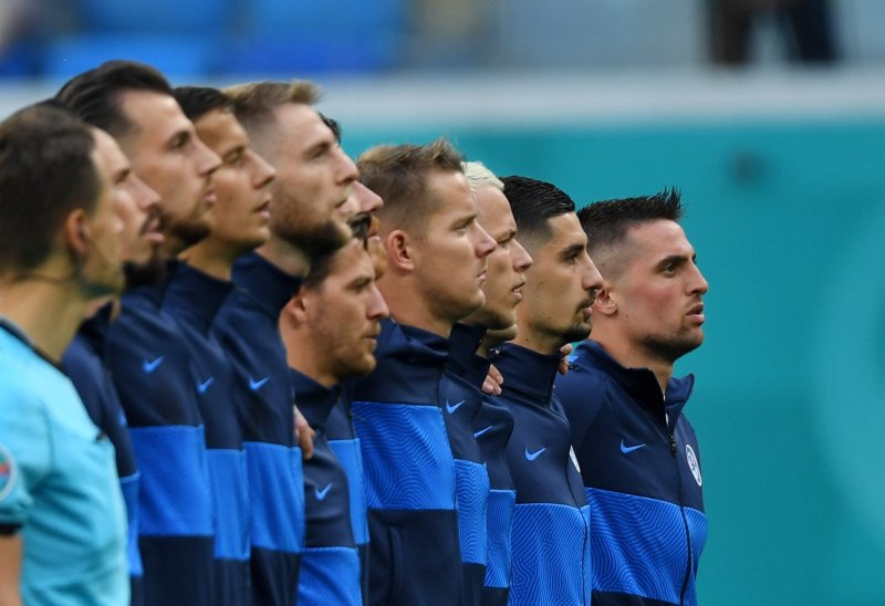 İsviçre-Slovakya maçından kareler