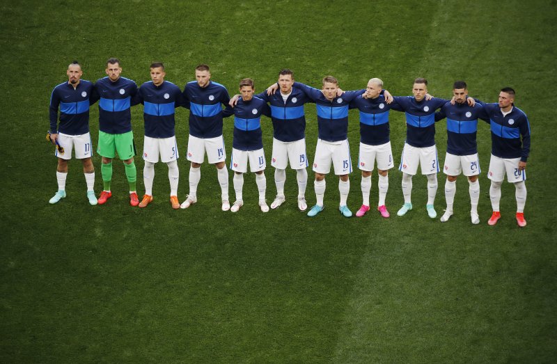 İsviçre-Slovakya maçından kareler