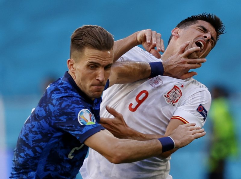 Euro 2020 Slovakya - İspanya maçından kareler