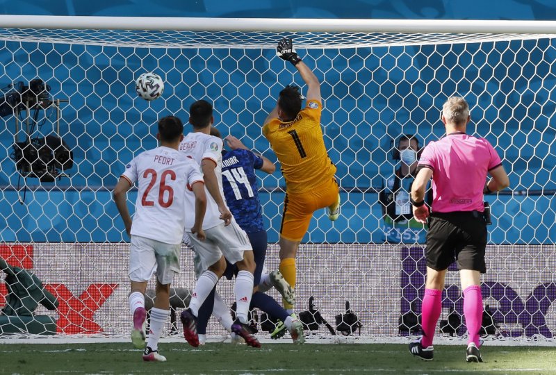 Euro 2020 Slovakya - İspanya maçından kareler