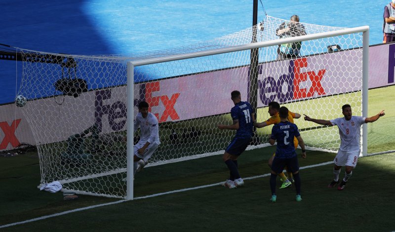 Euro 2020 Slovakya - İspanya maçından kareler