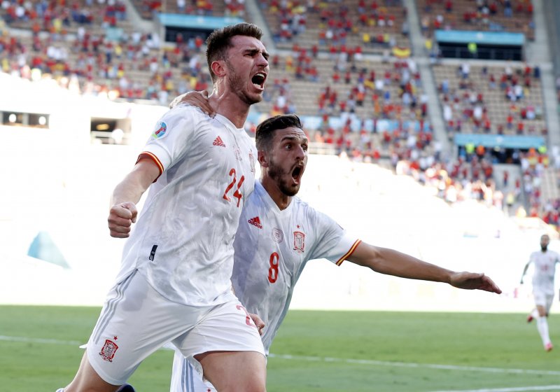 Euro 2020 Slovakya - İspanya maçından kareler