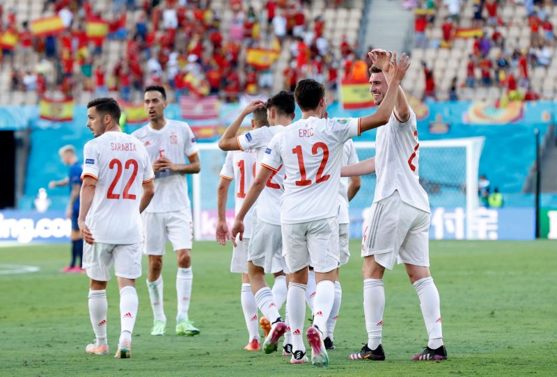 Euro 2020 Slovakya - İspanya maçından kareler