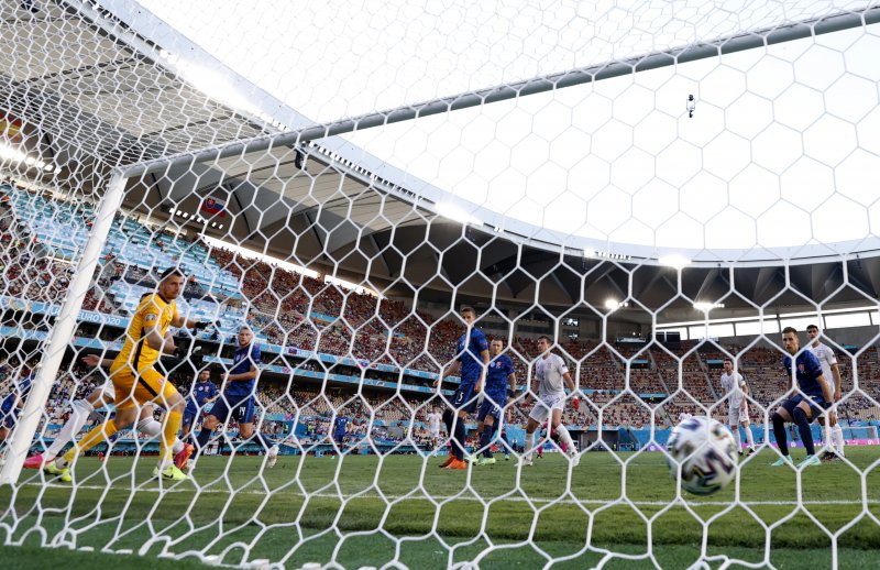Euro 2020 Slovakya - İspanya maçından kareler
