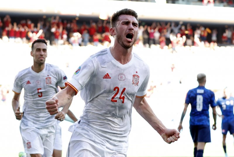 Euro 2020 Slovakya - İspanya maçından kareler