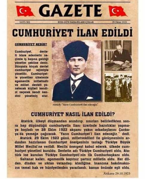 Ünlü isimlerin '29 Ekim Cumhuriyet Bayramı' paylaşımları