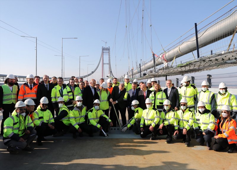Cumhurbaşkanı Recep Tayyip Erdoğan'ın son tabliye montajından kareler