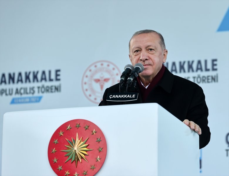 Çanakkale Toplu Açılış Töreni'nde fotoğraflarla Cumhurbaşkanı Erdoğan