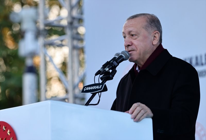 Çanakkale Toplu Açılış Töreni'nde fotoğraflarla Cumhurbaşkanı Erdoğan