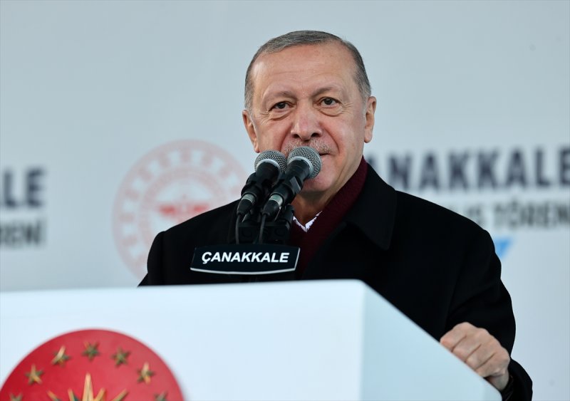 Çanakkale Toplu Açılış Töreni'nde fotoğraflarla Cumhurbaşkanı Erdoğan