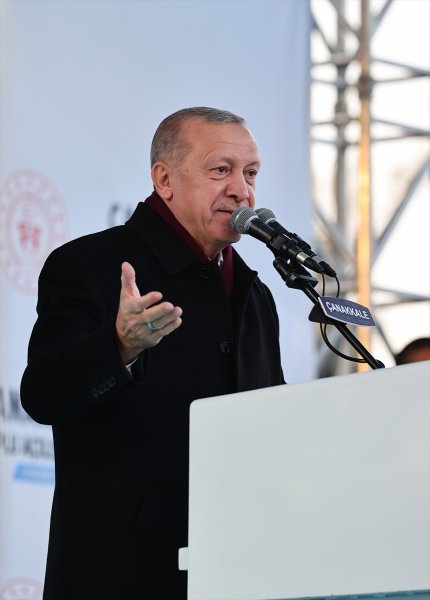 Çanakkale Toplu Açılış Töreni'nde fotoğraflarla Cumhurbaşkanı Erdoğan