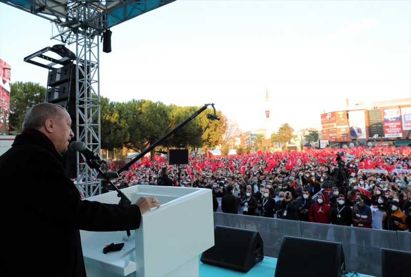 Çanakkale Toplu Açılış Töreni'nde fotoğraflarla Cumhurbaşkanı Erdoğan