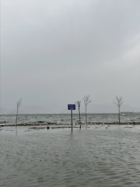 Ülkenin kıyı kesimlerinden lodos manzaraları