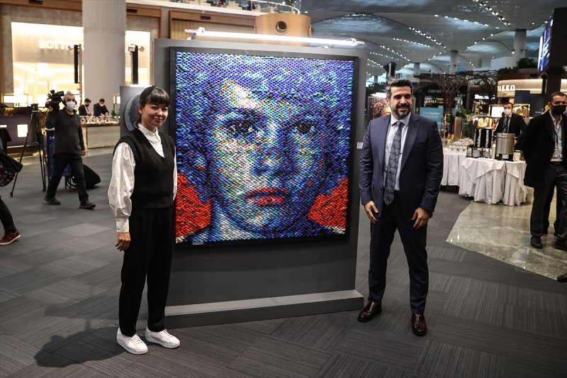 İstanbul Havalimanı'nda toplanan atıklar sanat eseri oldu