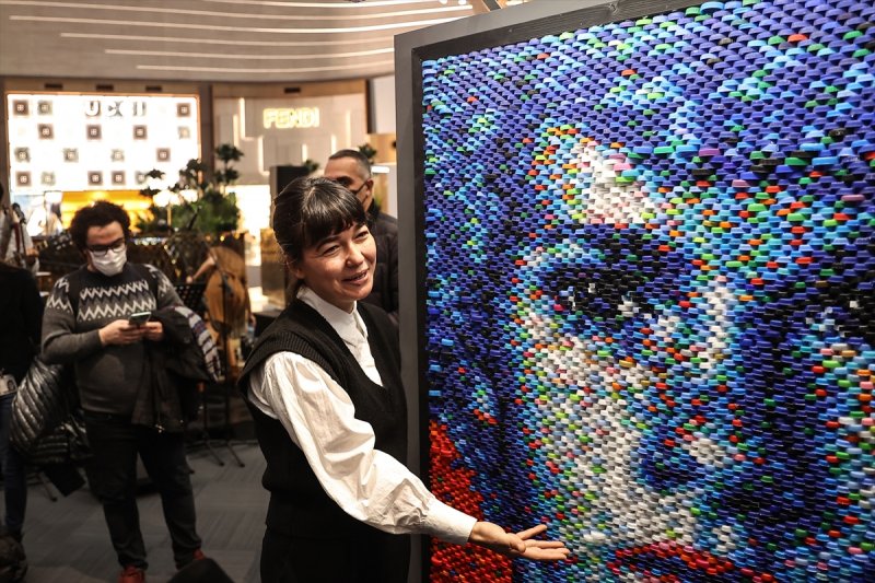 İstanbul Havalimanı'nda toplanan atıklar sanat eseri oldu