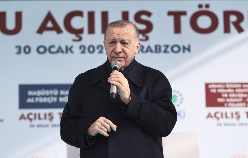 Cumhurbaşkanı Erdoğan Trabzon'da toplu açılış törenine katıldı