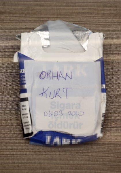 Cumhurbaşkanı Erdoğan'ın topladığı sigara paketlerinden kareler