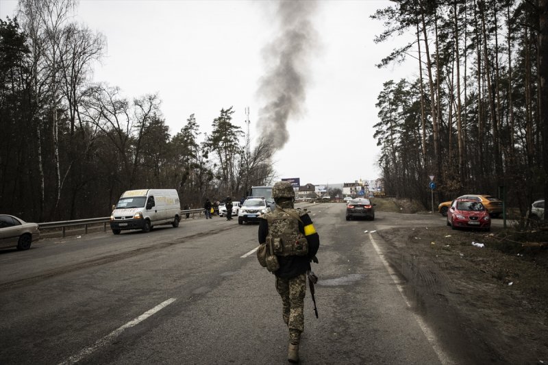 Çatışmaların arasında tahliye edilen Ukraynalıların kareleri