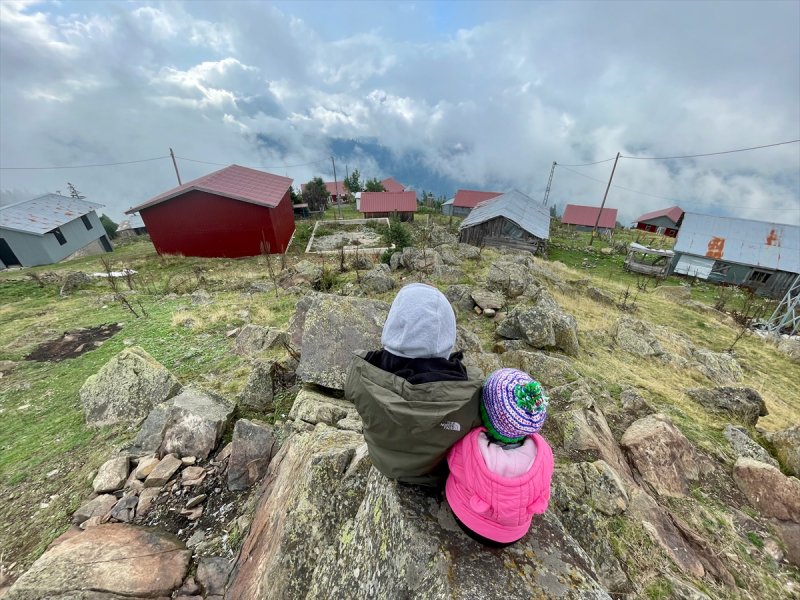 Karadeniz yaylaları sis altında