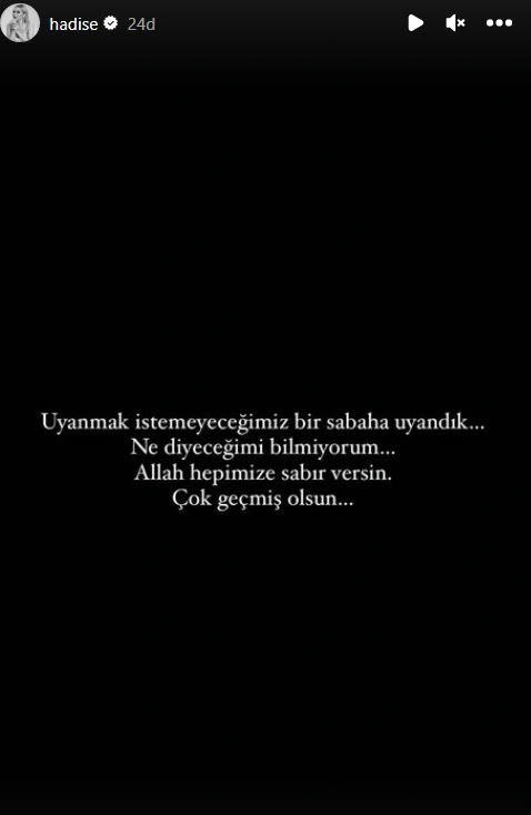 Ünlülerden deprem paylaşımları