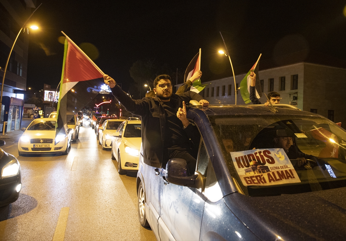 Yurt genelinde İsrail'in hastane saldırısı protesto edildi