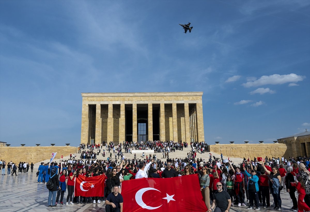 SOLOTÜRK, Anıtkabir üzerinde prova uçuşu yaptı