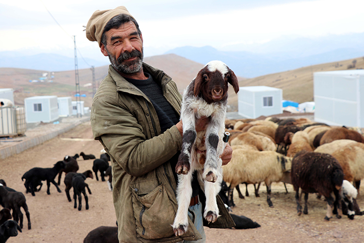 Elazığ'da yıllardır çadırlarda yaşayan göçerler, konteynerlerine kavuştu