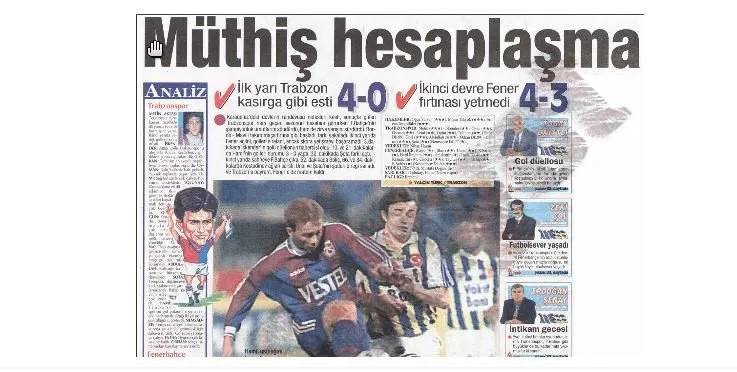 Unutulmaz Fenerbahçe-Trabzonspor maçları