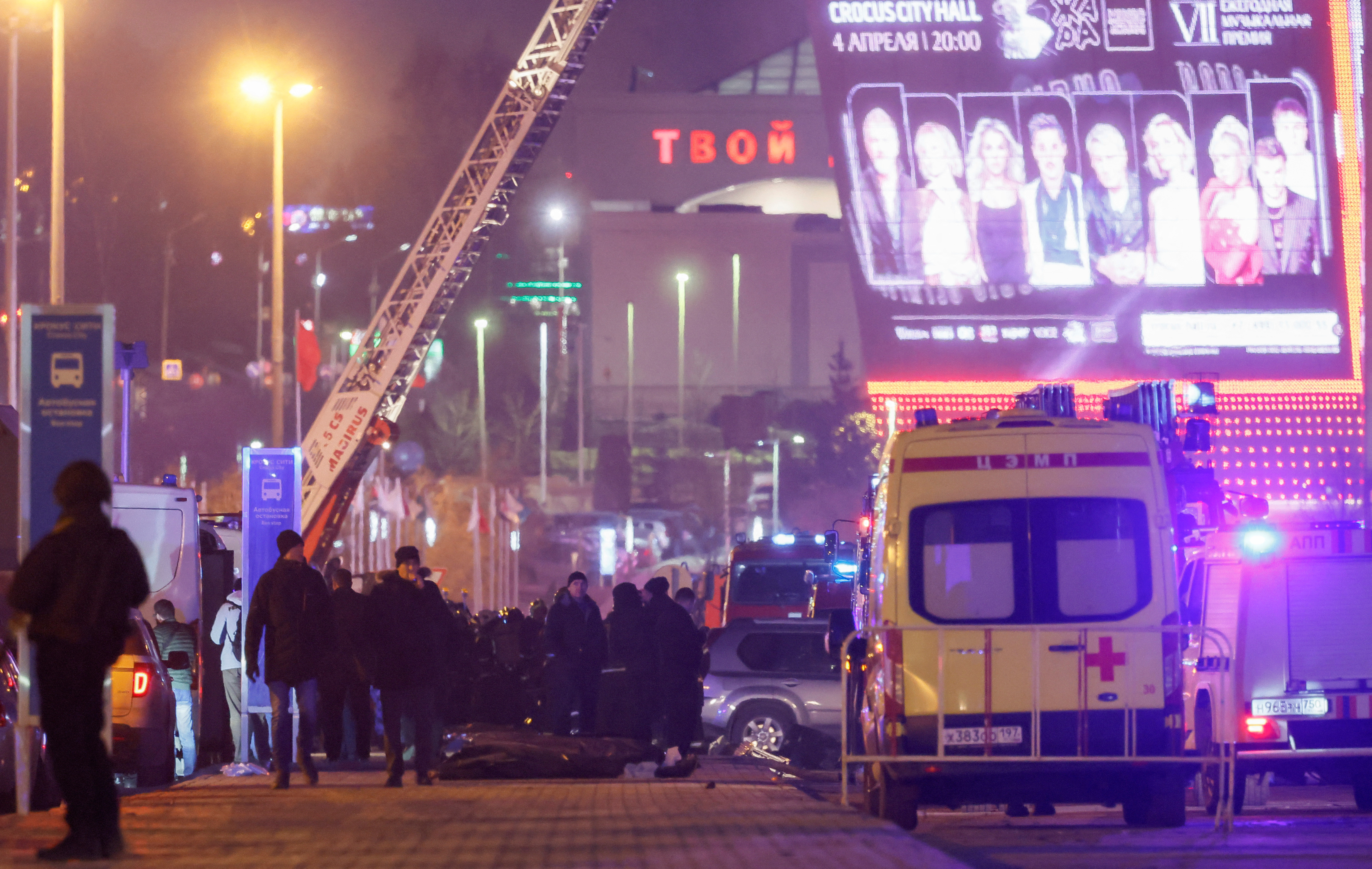 Moskova'daki terör saldırısından geriye kalan kareler...