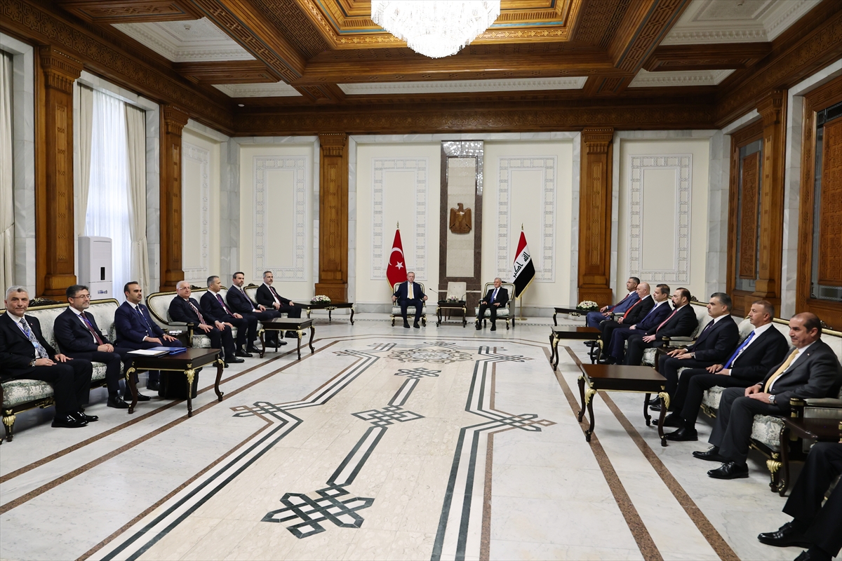 Cumhurbaşkanı Erdoğan'ın 12 yılın ardından Irak ziyaretinden kareler