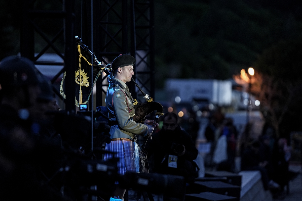 Çanakkale'de, Anzak Koyu'nda 'Şafak Ayini' yapıldı