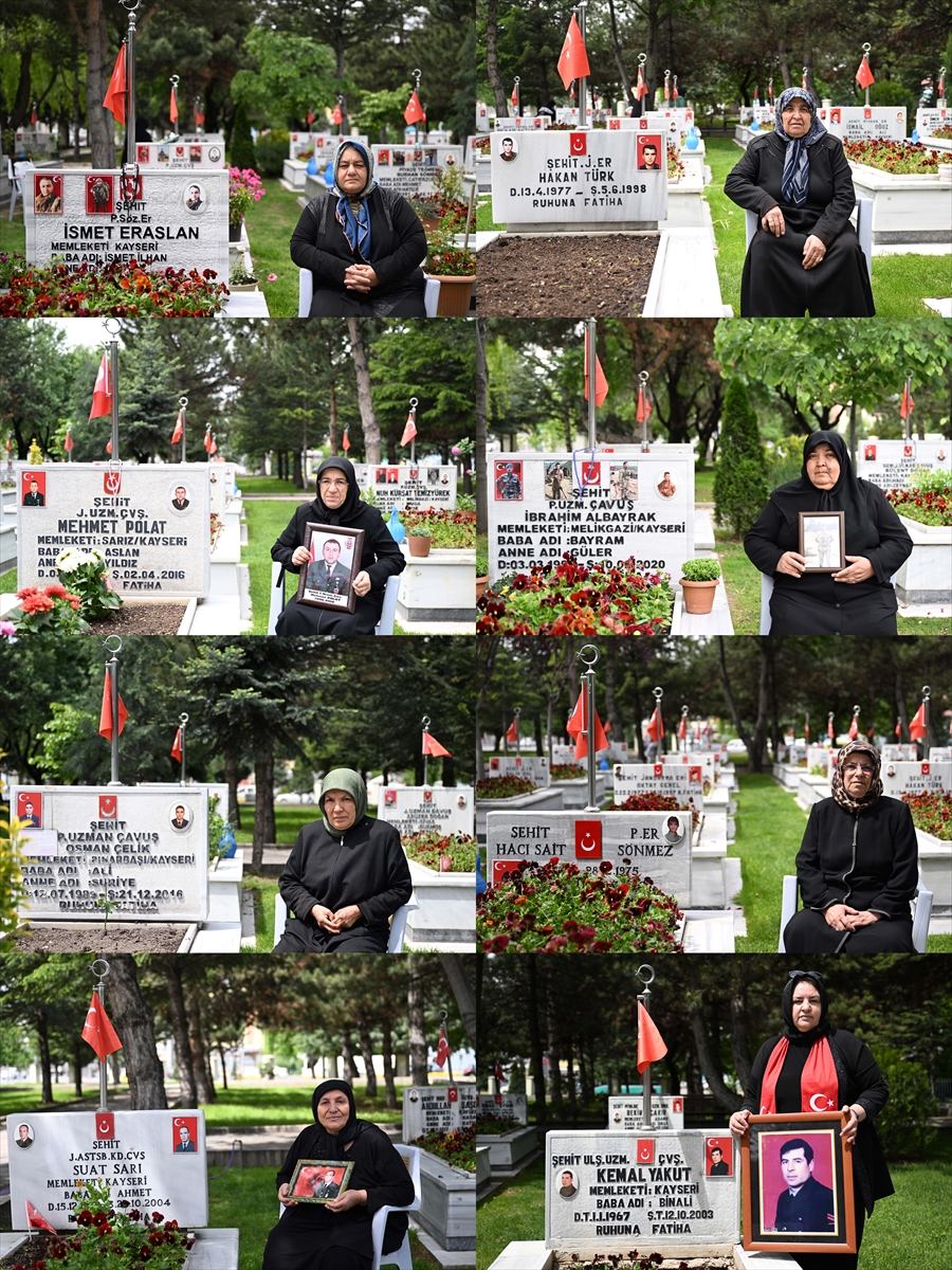 Anneler Günü'nde şehitlikte yürek dağlayan buluşma