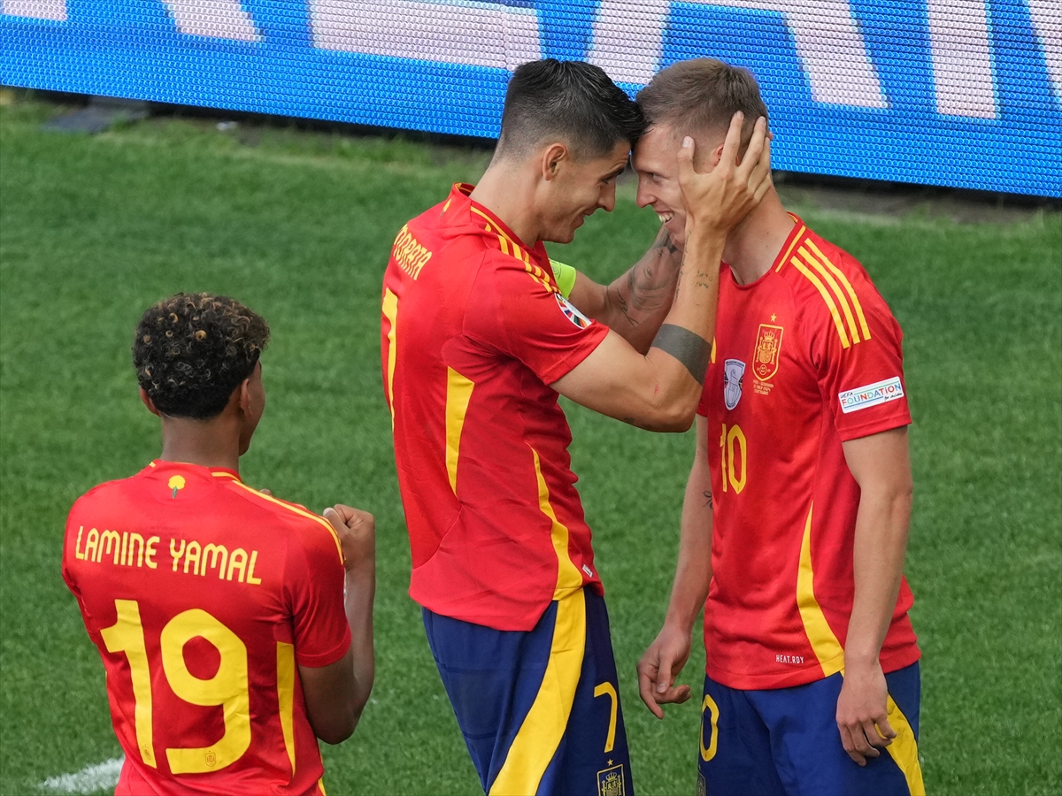 EURO 2024 Almanya - İspanya çeyrek final maçından kareler