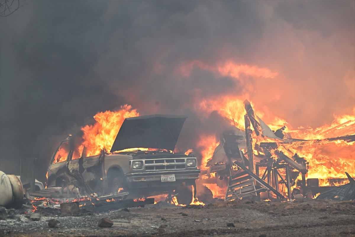 Kaliforniya'da orman yangınlarıyla mücadele