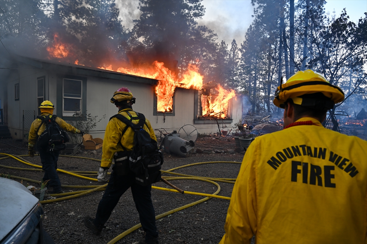 Kaliforniya'da orman yangınlarıyla mücadele