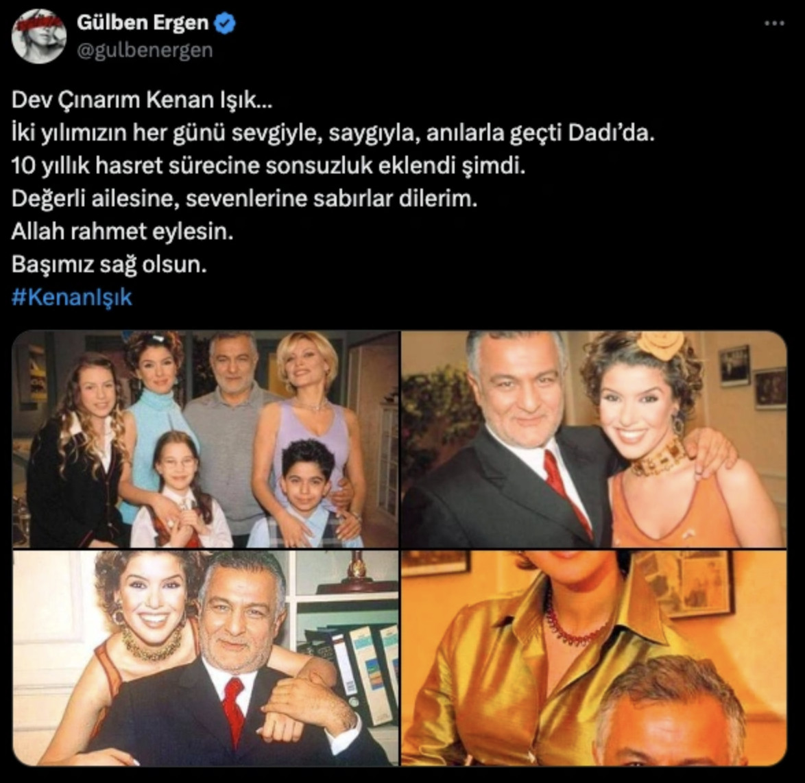 Ünlülerden Kenan Işık'a veda