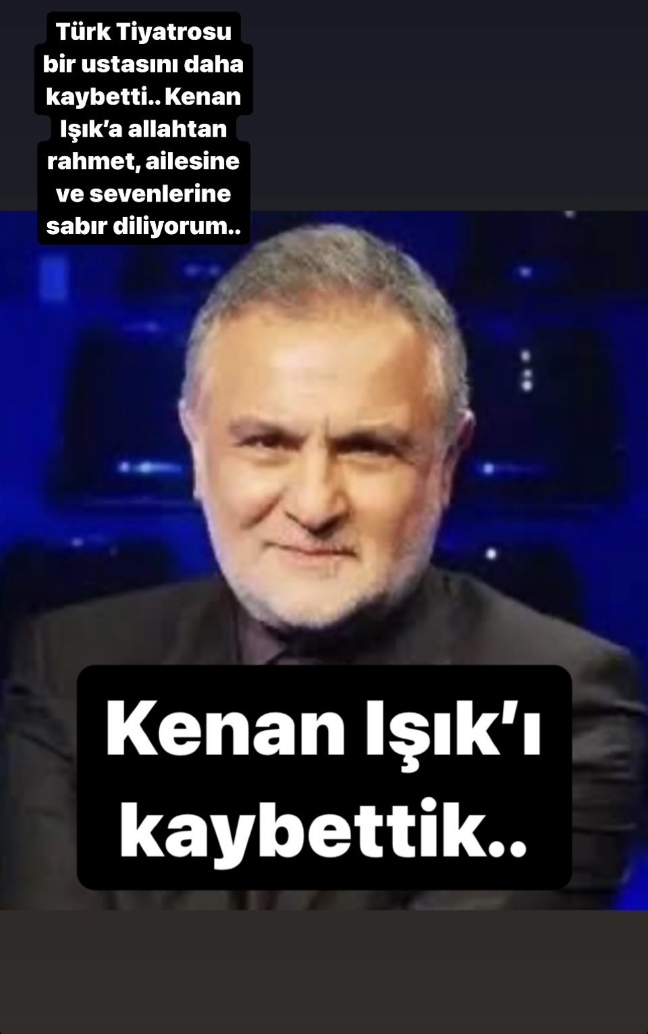 Ünlülerden Kenan Işık'a veda