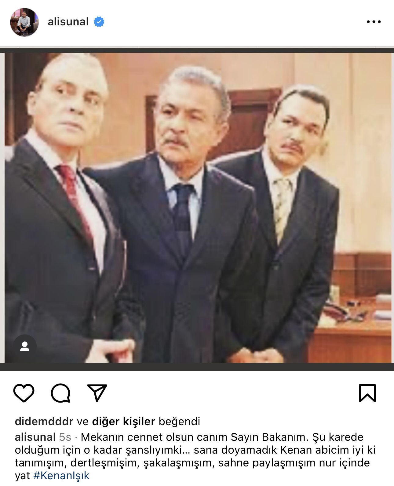 Ünlülerden Kenan Işık'a veda