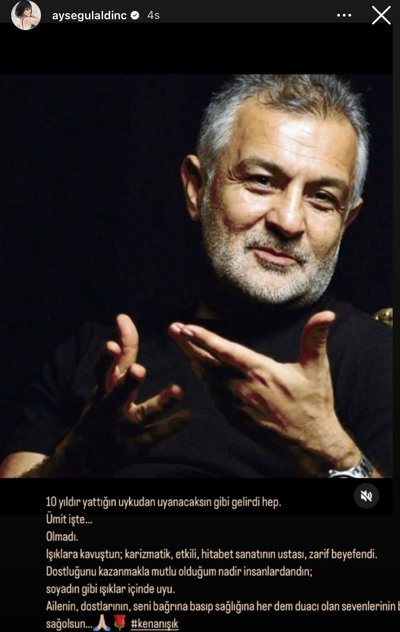 Ünlülerden Kenan Işık'a veda