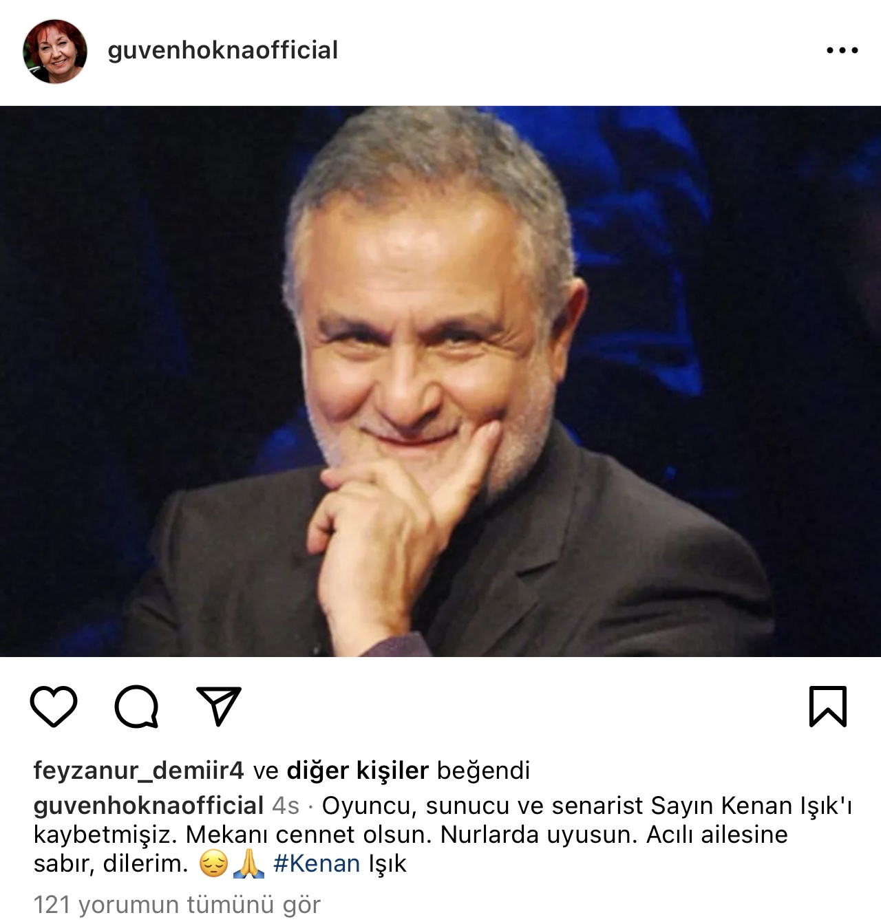 Ünlülerden Kenan Işık'a veda