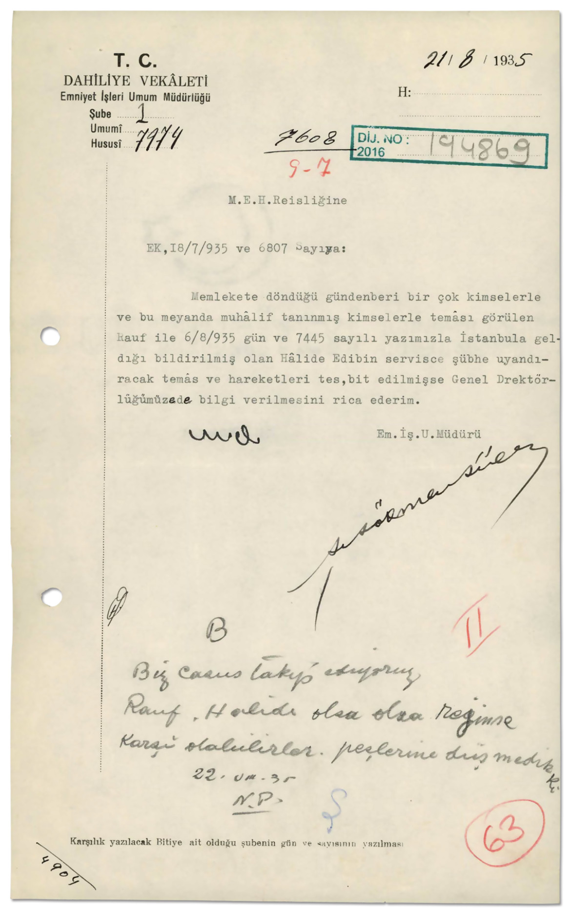 MİT, özel koleksiyondan 1920-1948 arası istihbarat raporlarını yayımladı