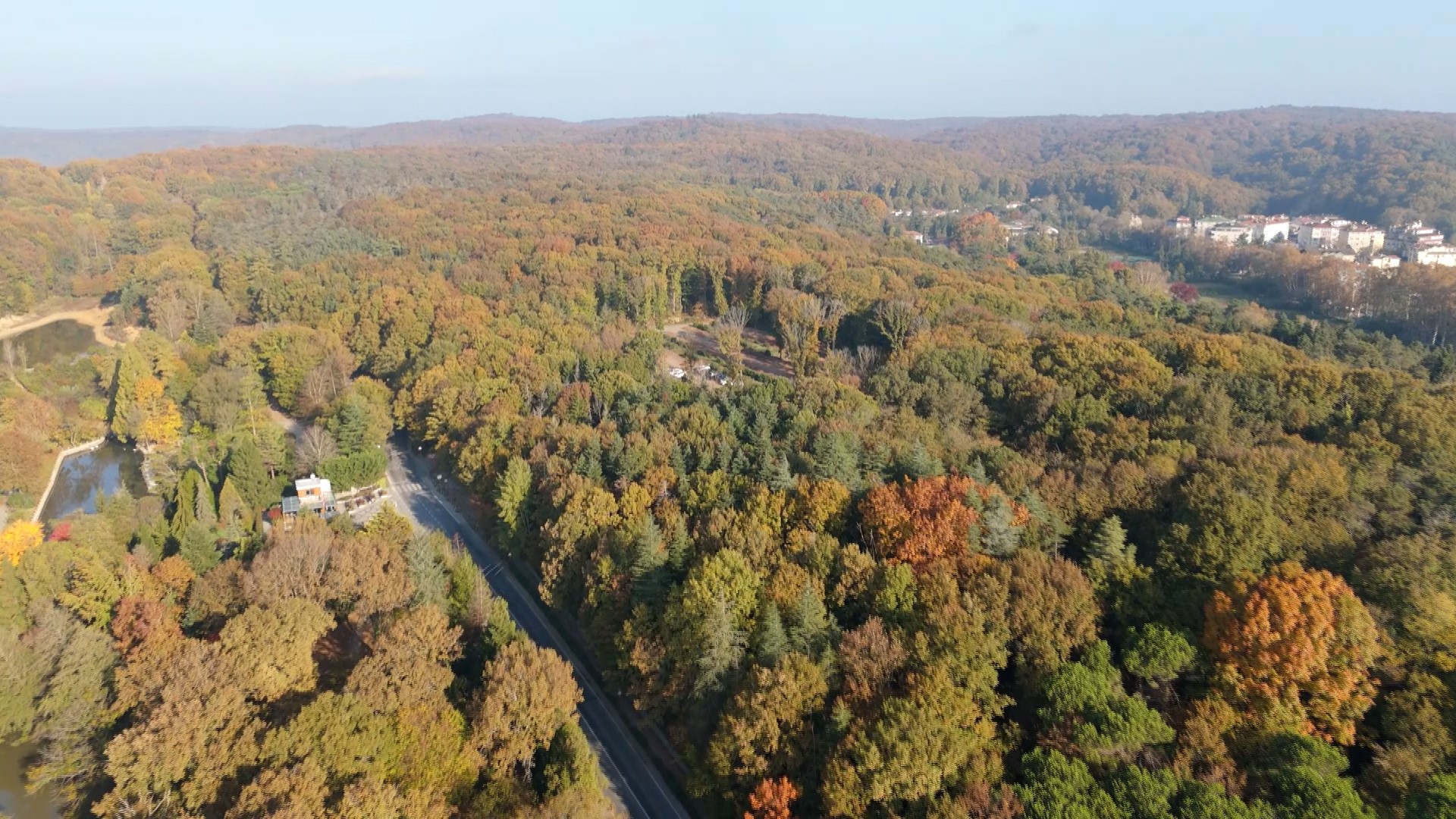 Atatürk Arboretumu’nda kartpostallık sonbahar görüntüleri