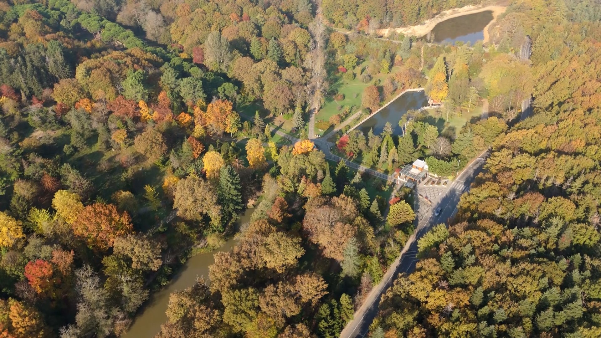 Atatürk Arboretumu’nda kartpostallık sonbahar görüntüleri
