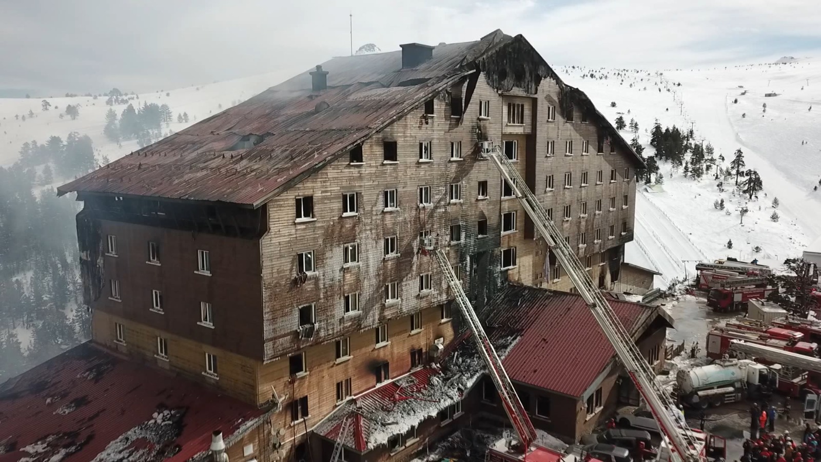 Kartalkaya'da yangın faciası
