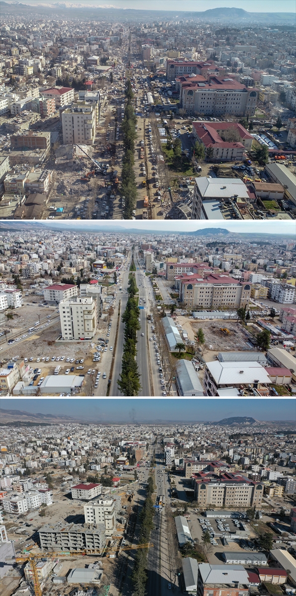 Depremlerin yıkıma neden olduğu il merkezleri görüntülendi