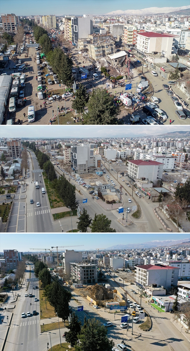 Depremlerin yıkıma neden olduğu il merkezleri görüntülendi